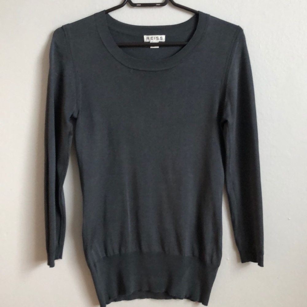 Reiss Sweater Long Sleeve Scoop Jumper (Size S)